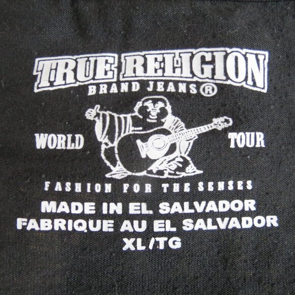 True Religion Dark Floral Foil T-Shirt - Picture 6 of 6